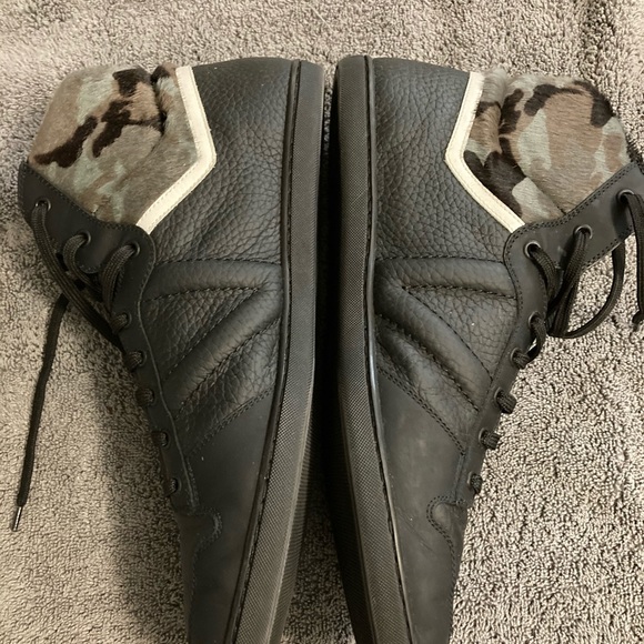Louis Vuitton LV6 Men's 6 Camo X Black Leather Spitfire High Top Sneaker - Picture 8 of 13